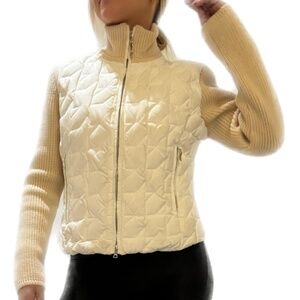 Post card skiwear down, knit jacket